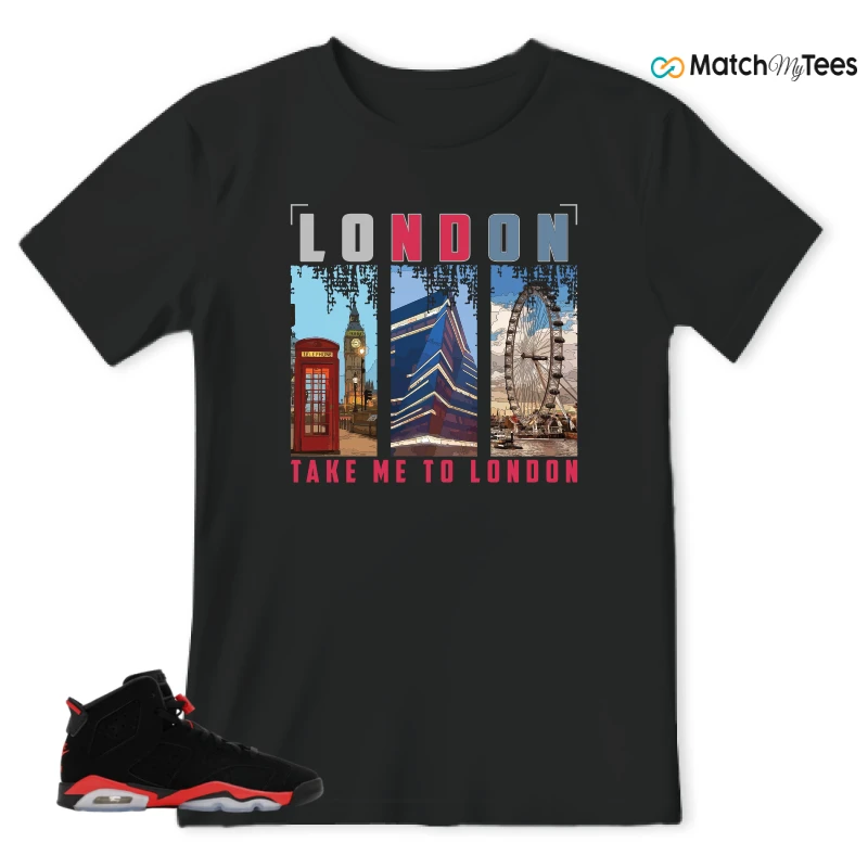 NIKE AIR JORDAN 6 REVERSE INFRARED SALESMAN SNEAKER Matching Tees t-shirt