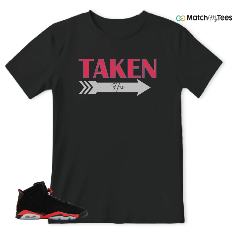 NIKE AIR JORDAN 6 REVERSE INFRARED SALESMAN SNEAKER Matching Tees t-shirt