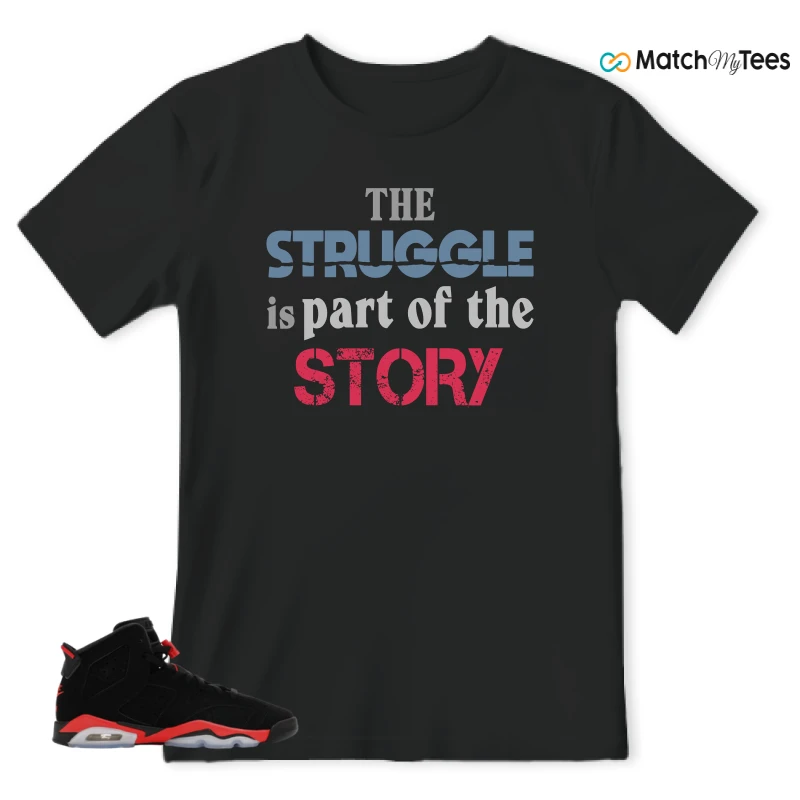 NIKE AIR JORDAN 6 REVERSE INFRARED SALESMAN SNEAKER Matching Tees t-shirt