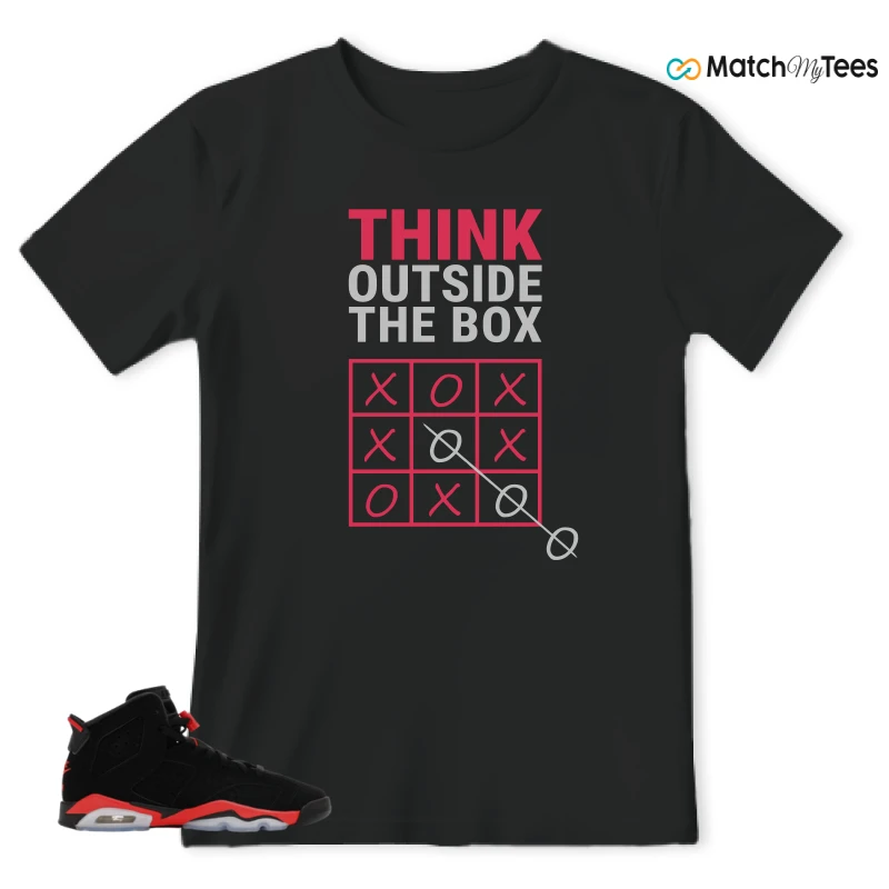 NIKE AIR JORDAN 6 REVERSE INFRARED SALESMAN SNEAKER Matching Tees t-shirt