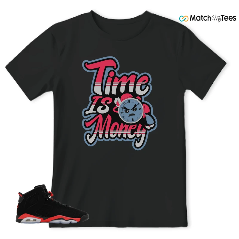 NIKE AIR JORDAN 6 REVERSE INFRARED SALESMAN SNEAKER Matching Tees t-shirt