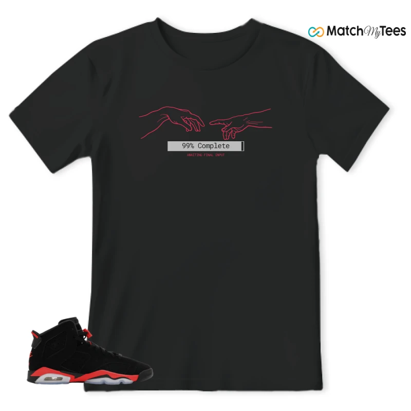 NIKE AIR JORDAN 6 REVERSE INFRARED SALESMAN SNEAKER Matching Tees t-shirt