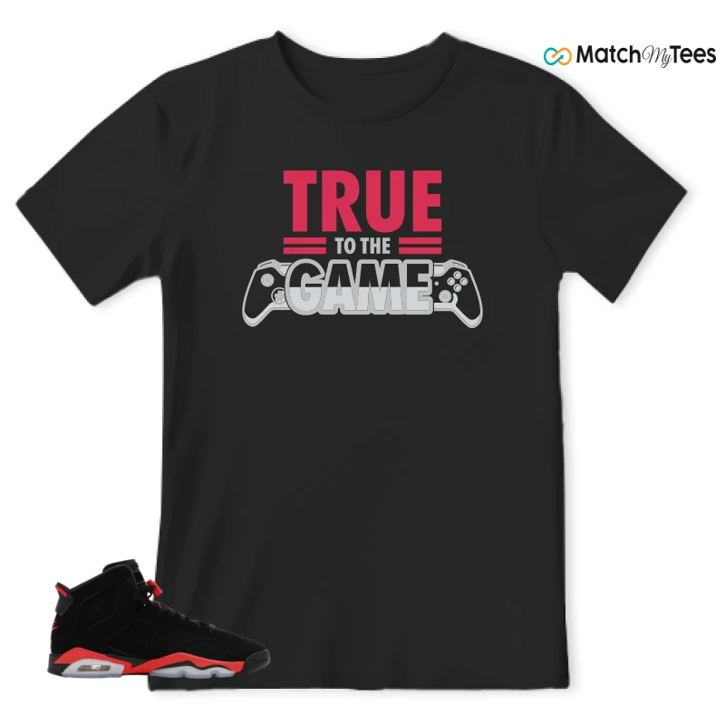 NIKE AIR JORDAN 6 REVERSE INFRARED SALESMAN SNEAKER Matching Tees t-shirt