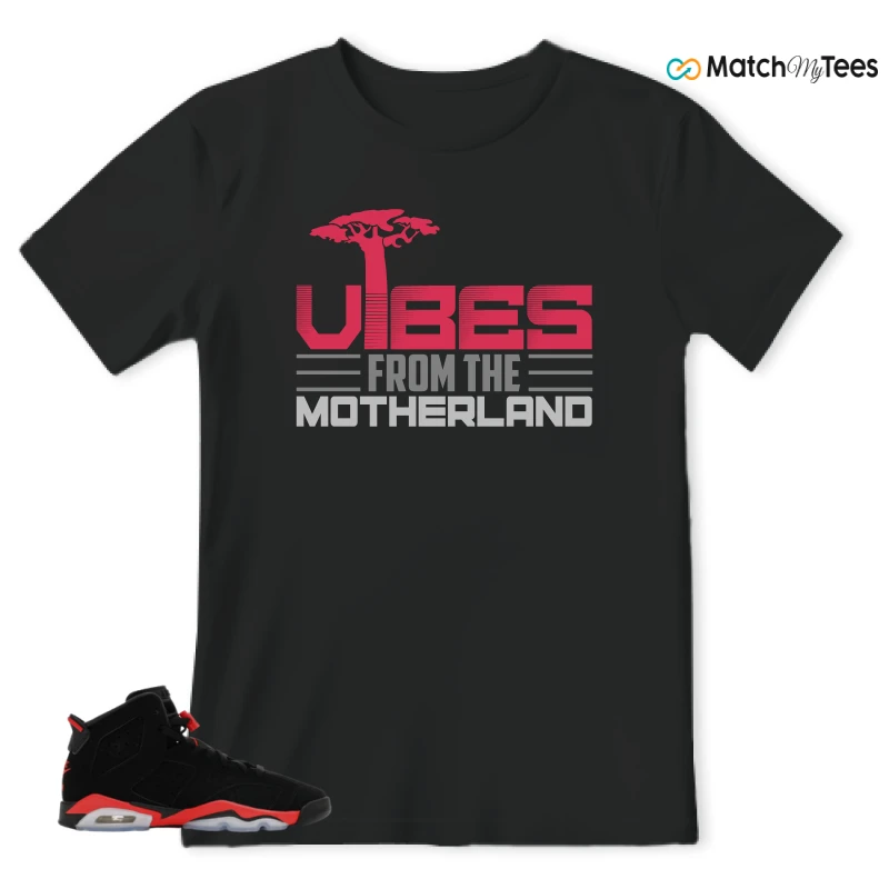 NIKE AIR JORDAN 6 REVERSE INFRARED SALESMAN SNEAKER Matching Tees t-shirt
