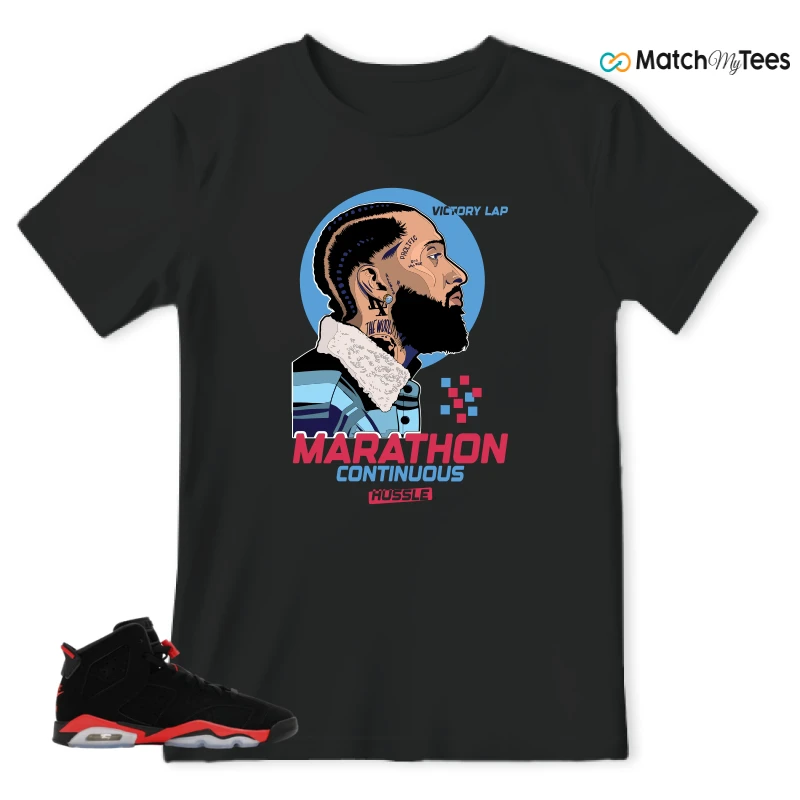 NIKE AIR JORDAN 6 REVERSE INFRARED SALESMAN SNEAKER Matching Tees t-shirt