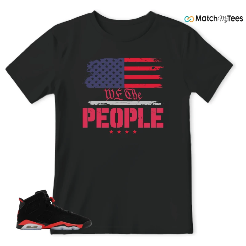 NIKE AIR JORDAN 6 REVERSE INFRARED SALESMAN SNEAKER Matching Tees t-shirt