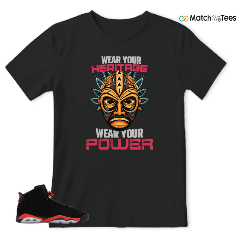 NIKE AIR JORDAN 6 REVERSE INFRARED SALESMAN SNEAKER Matching Tees t-shirt
