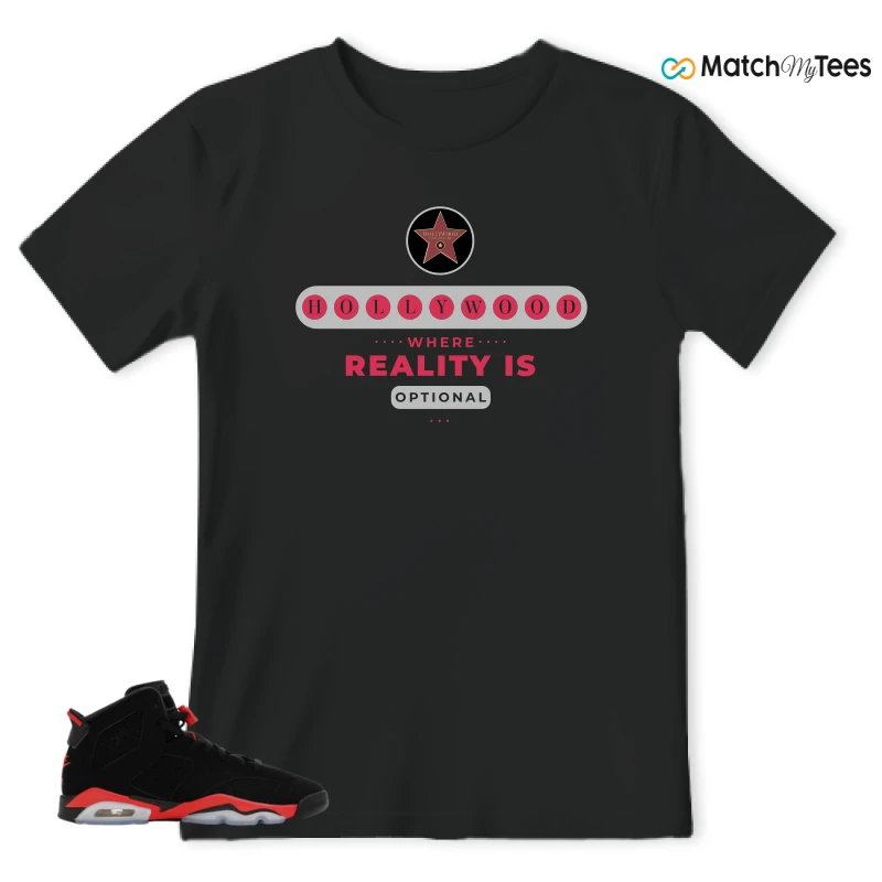 NIKE AIR JORDAN 6 REVERSE INFRARED SALESMAN SNEAKER Matching Tees t-shirt