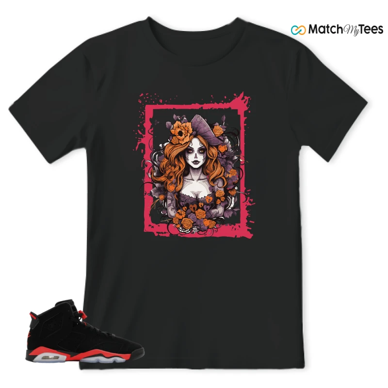 NIKE AIR JORDAN 6 REVERSE INFRARED SALESMAN SNEAKER Matching Tees t-shirt