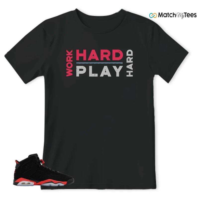 NIKE AIR JORDAN 6 REVERSE INFRARED SALESMAN SNEAKER Matching Tees t-shirt