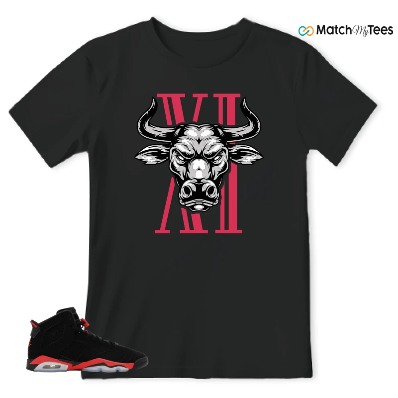 NIKE AIR JORDAN 6 REVERSE INFRARED SALESMAN SNEAKER Matching Tees t-shirt