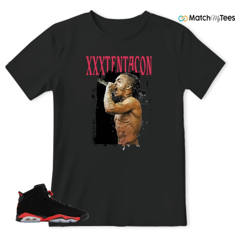 NIKE AIR JORDAN 6 REVERSE INFRARED SALESMAN SNEAKER Matching Tees t-shirt