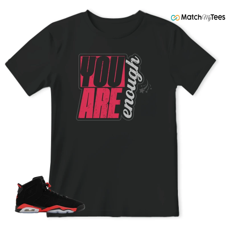 NIKE AIR JORDAN 6 REVERSE INFRARED SALESMAN SNEAKER Matching Tees t-shirt