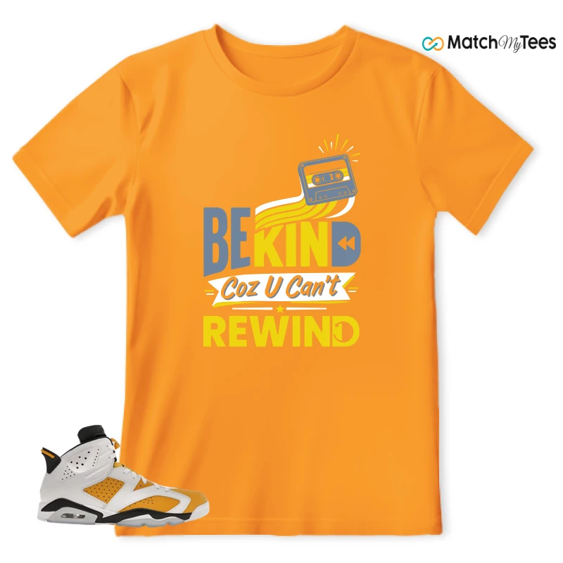 NIKE AIR JORDAN 6 YELLOW OCHRE SNEAKER Matching Tees t-shirt