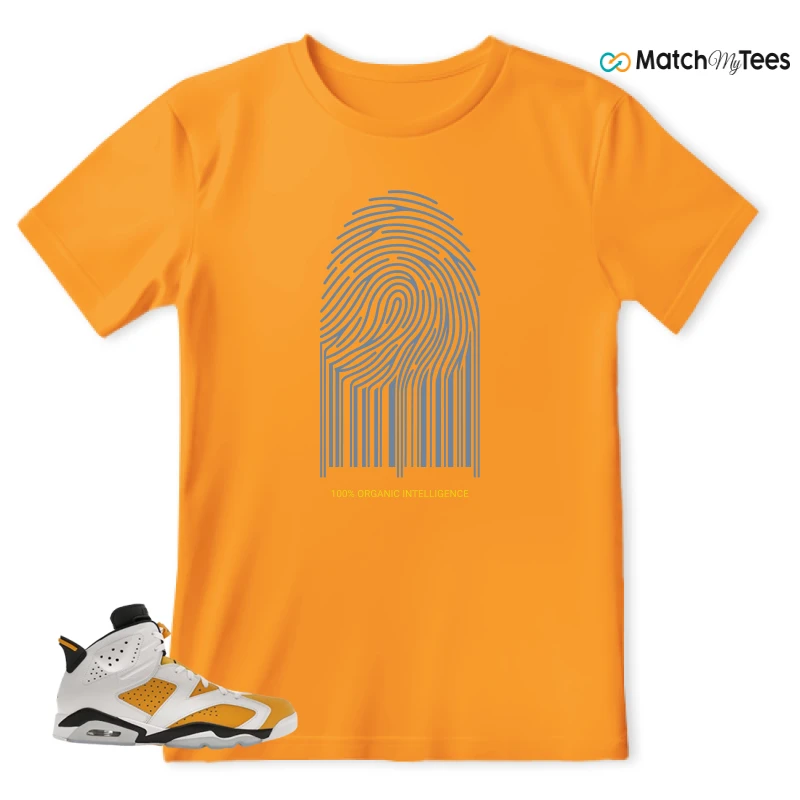 NIKE AIR JORDAN 6 YELLOW OCHRE SNEAKER Matching Tees t-shirt