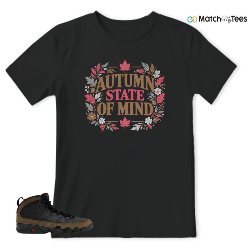 NIKE AIR JORDAN 9 OLIVE SNEAKER Matching Tees t-shirt