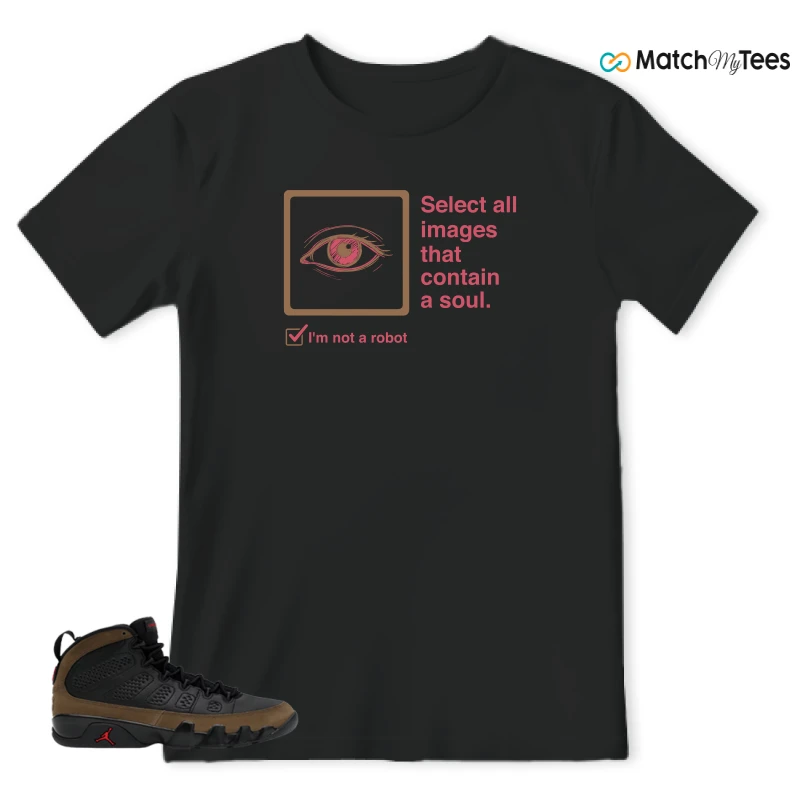 NIKE AIR JORDAN 9 OLIVE SNEAKER Matching Tees t-shirt