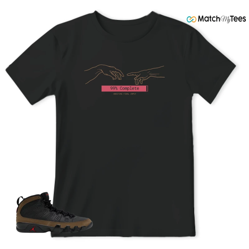 NIKE AIR JORDAN 9 OLIVE SNEAKER Matching Tees t-shirt