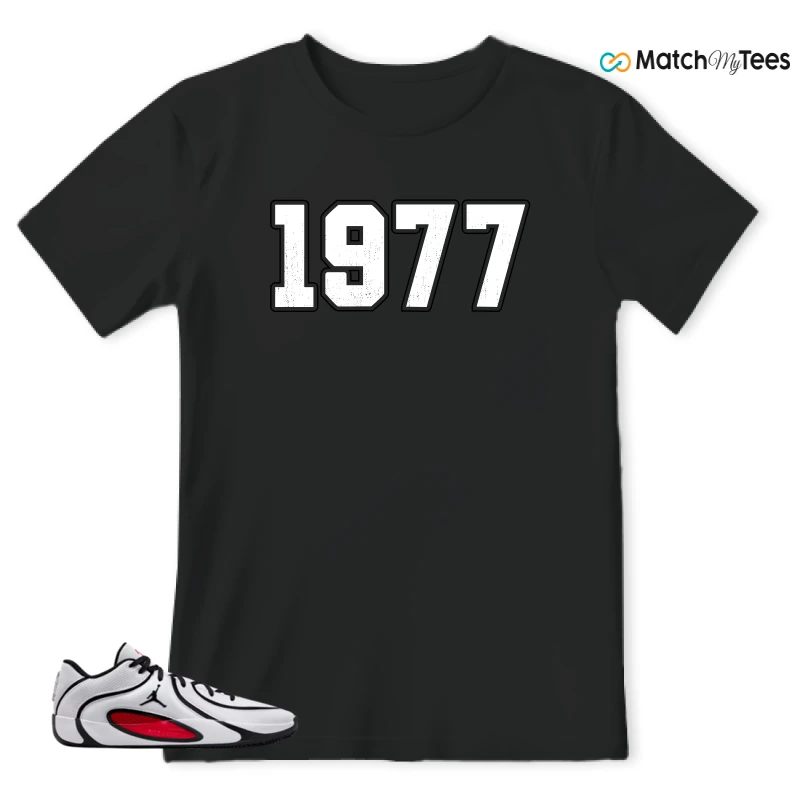 NIKE AIR JORDAN TATUM 4 WHITE UNIVERSITY RED SNEAKER Matching Tees t-shirt