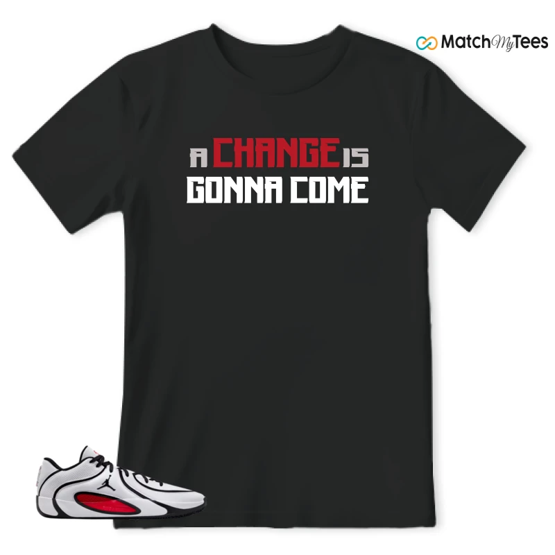 NIKE AIR JORDAN TATUM 4 WHITE UNIVERSITY RED SNEAKER Matching Tees t-shirt