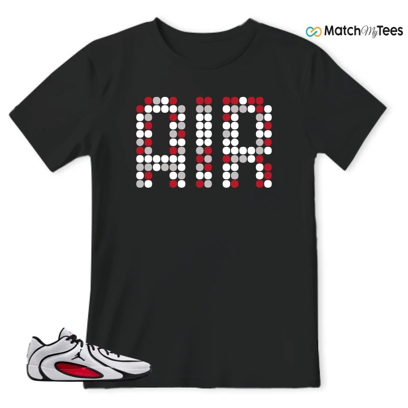 NIKE AIR JORDAN TATUM 4 WHITE UNIVERSITY RED SNEAKER Matching Tees t-shirt