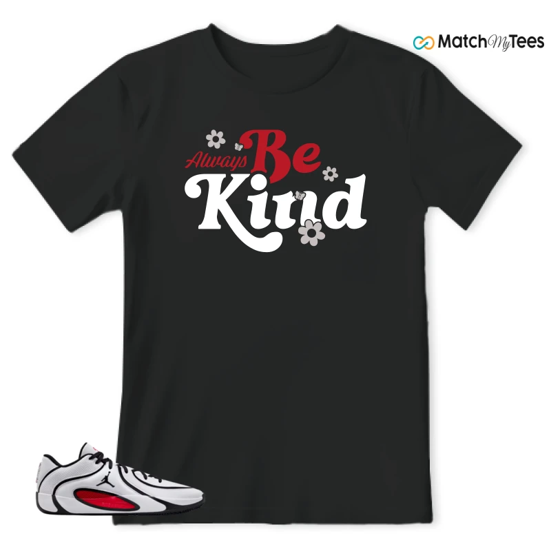 NIKE AIR JORDAN TATUM 4 WHITE UNIVERSITY RED SNEAKER Matching Tees t-shirt