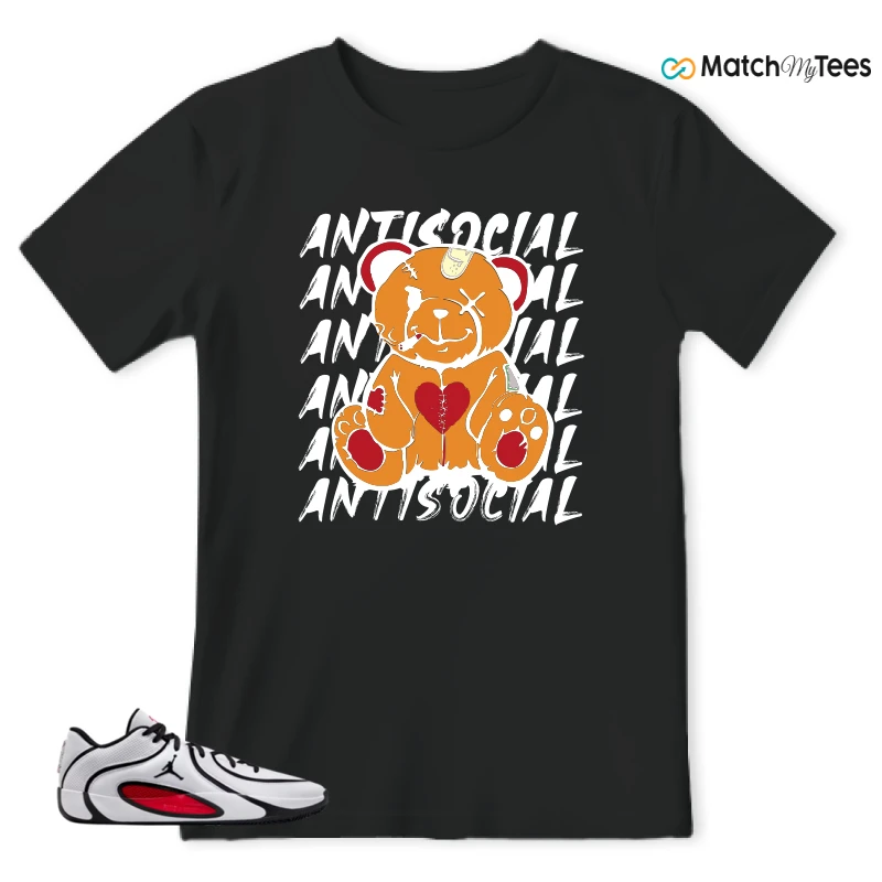 NIKE AIR JORDAN TATUM 4 WHITE UNIVERSITY RED SNEAKER Matching Tees t-shirt
