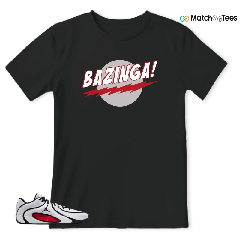 NIKE AIR JORDAN TATUM 4 WHITE UNIVERSITY RED SNEAKER Matching Tees t-shirt