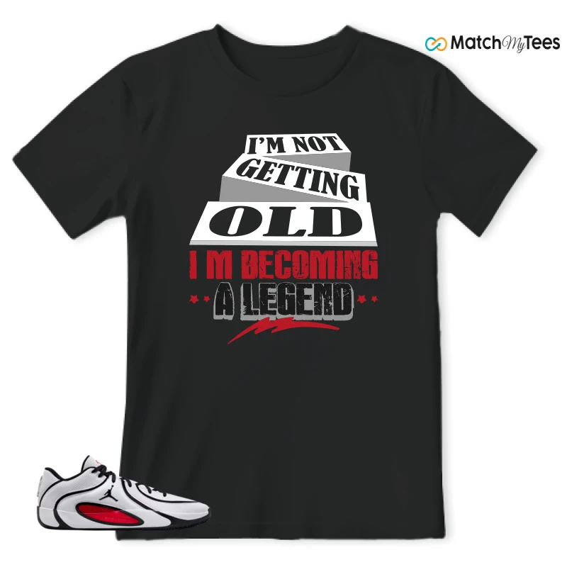NIKE AIR JORDAN TATUM 4 WHITE UNIVERSITY RED SNEAKER Matching Tees t-shirt