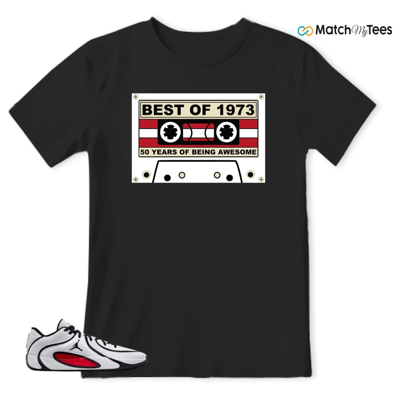 NIKE AIR JORDAN TATUM 4 WHITE UNIVERSITY RED SNEAKER Matching Tees t-shirt