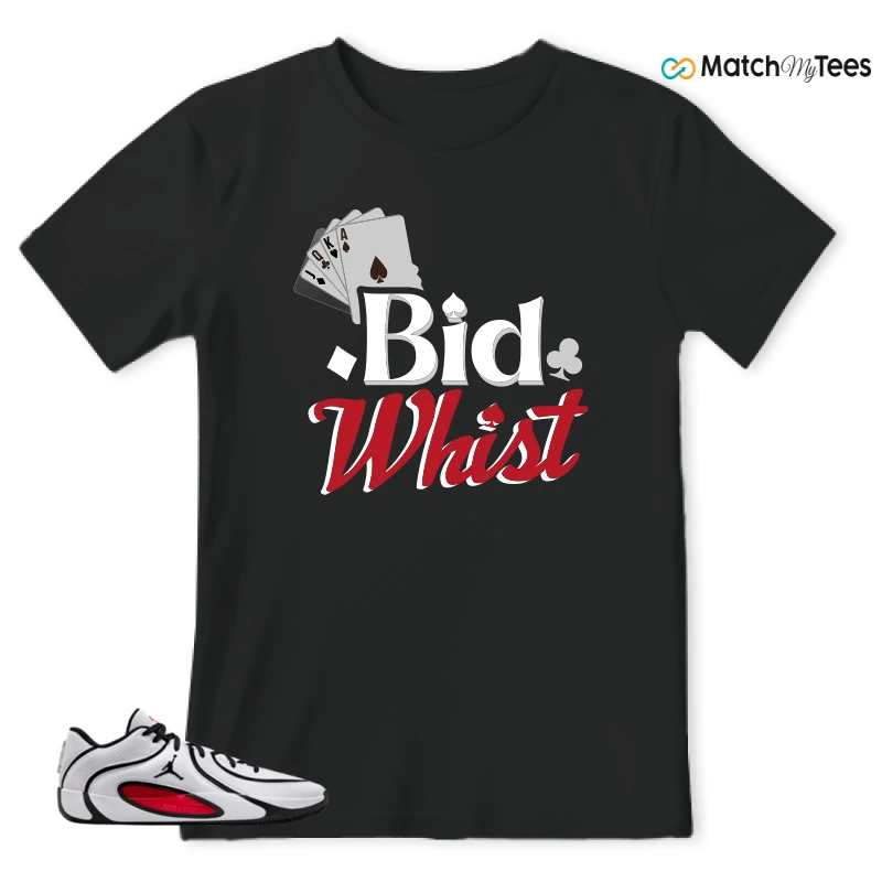 NIKE AIR JORDAN TATUM 4 WHITE UNIVERSITY RED SNEAKER Matching Tees t-shirt