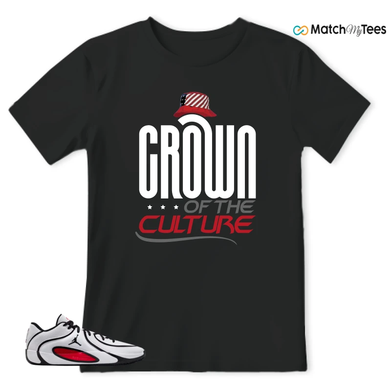 NIKE AIR JORDAN TATUM 4 WHITE UNIVERSITY RED SNEAKER Matching Tees t-shirt