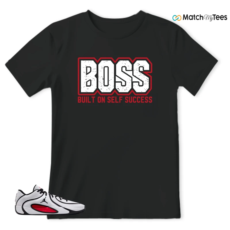 NIKE AIR JORDAN TATUM 4 WHITE UNIVERSITY RED SNEAKER Matching Tees t-shirt