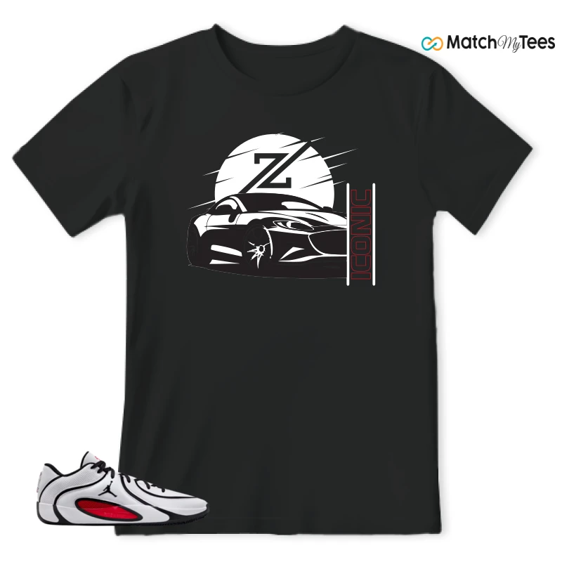 NIKE AIR JORDAN TATUM 4 WHITE UNIVERSITY RED SNEAKER Matching Tees t-shirt