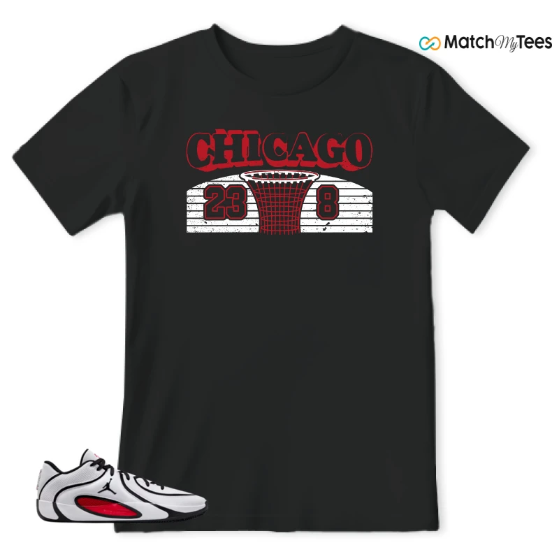 NIKE AIR JORDAN TATUM 4 WHITE UNIVERSITY RED SNEAKER Matching Tees t-shirt