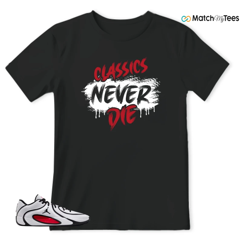 NIKE AIR JORDAN TATUM 4 WHITE UNIVERSITY RED SNEAKER Matching Tees t-shirt