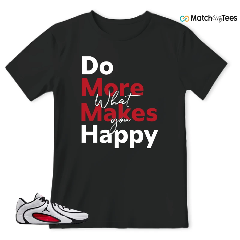 NIKE AIR JORDAN TATUM 4 WHITE UNIVERSITY RED SNEAKER Matching Tees t-shirt