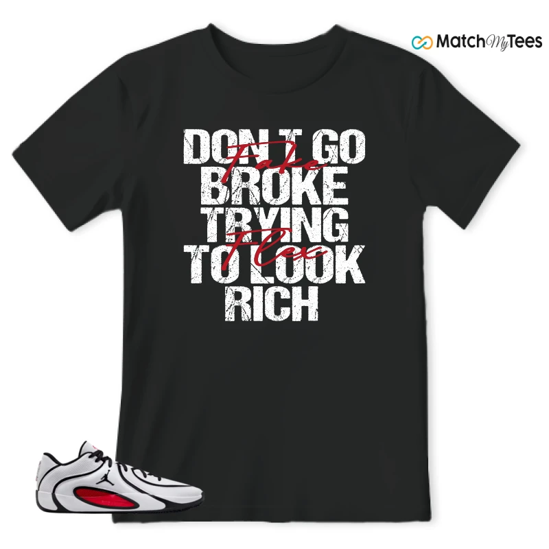 NIKE AIR JORDAN TATUM 4 WHITE UNIVERSITY RED SNEAKER Matching Tees t-shirt