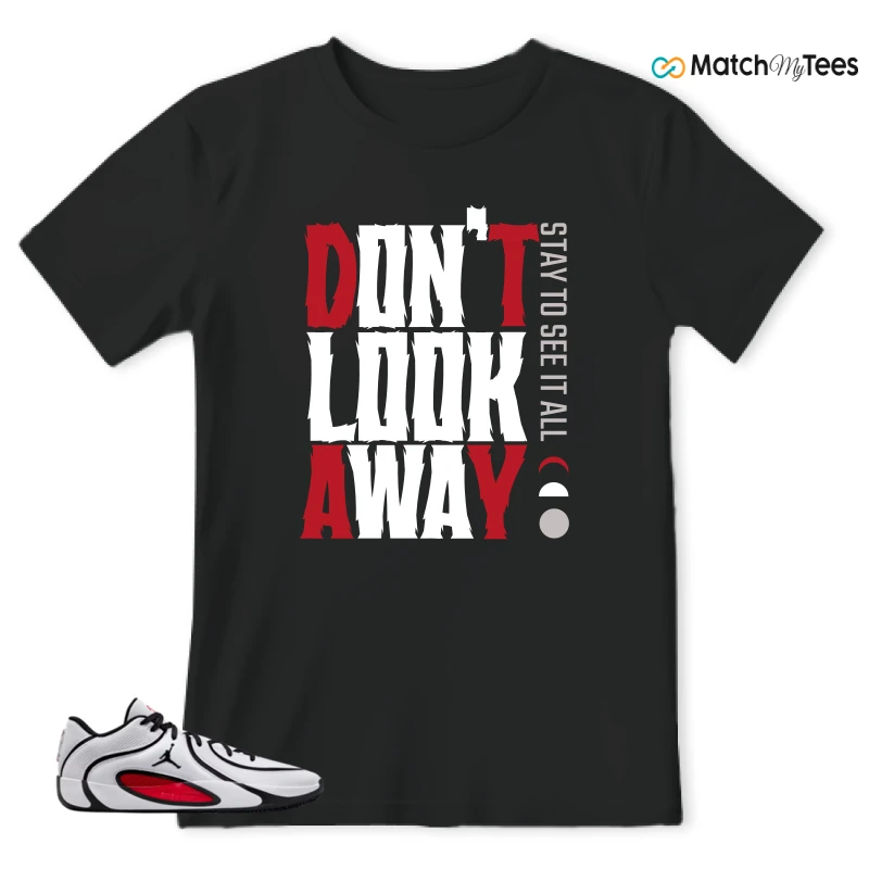 NIKE AIR JORDAN TATUM 4 WHITE UNIVERSITY RED SNEAKER Matching Tees t-shirt
