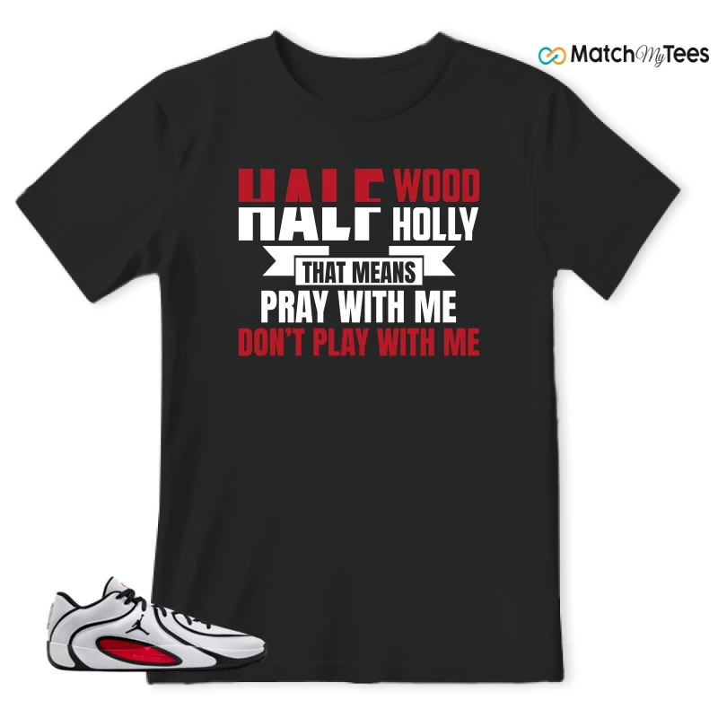 NIKE AIR JORDAN TATUM 4 WHITE UNIVERSITY RED SNEAKER Matching Tees t-shirt