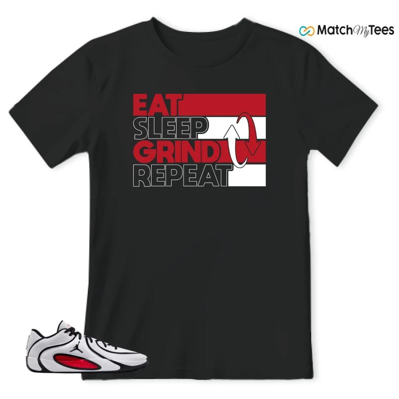 NIKE AIR JORDAN TATUM 4 WHITE UNIVERSITY RED SNEAKER Matching Tees t-shirt