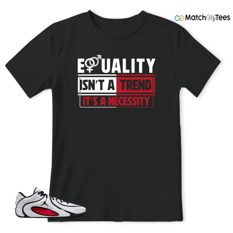 NIKE AIR JORDAN TATUM 4 WHITE UNIVERSITY RED SNEAKER Matching Tees t-shirt