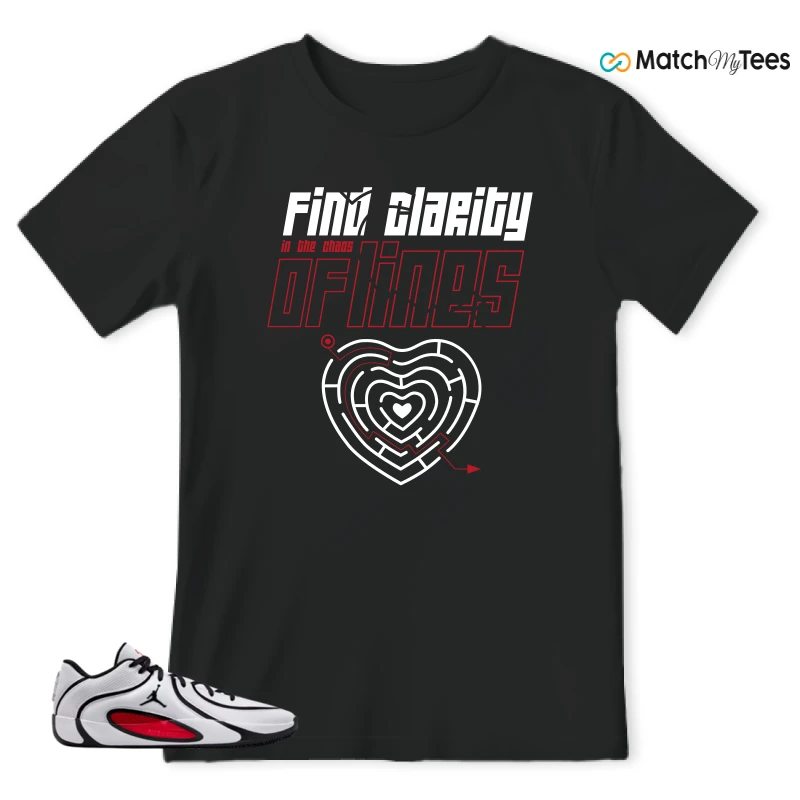 NIKE AIR JORDAN TATUM 4 WHITE UNIVERSITY RED SNEAKER Matching Tees t-shirt