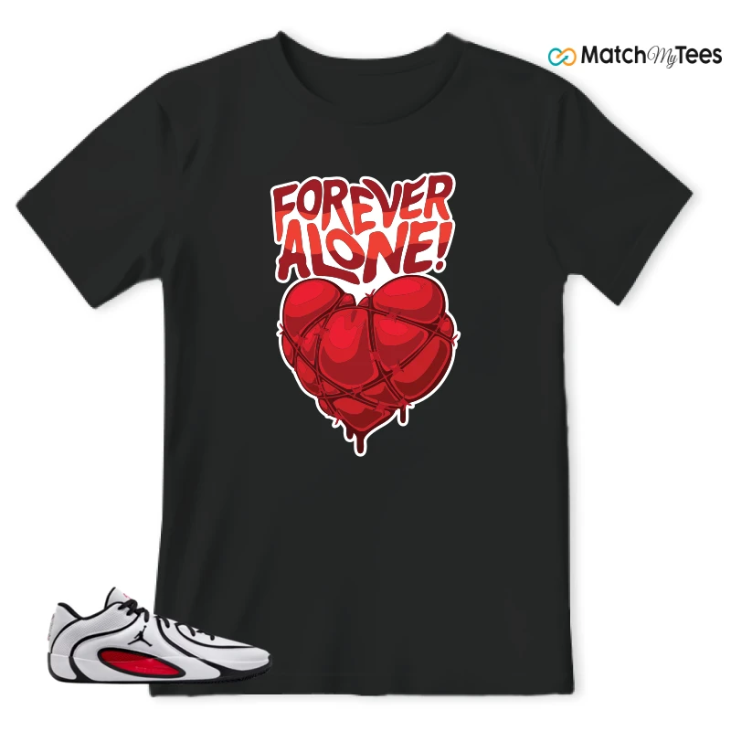 NIKE AIR JORDAN TATUM 4 WHITE UNIVERSITY RED SNEAKER Matching Tees t-shirt