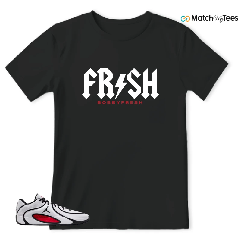 NIKE AIR JORDAN TATUM 4 WHITE UNIVERSITY RED SNEAKER Matching Tees t-shirt