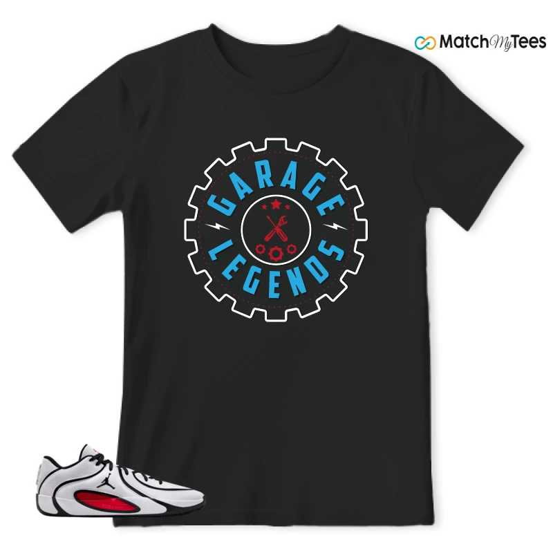 NIKE AIR JORDAN TATUM 4 WHITE UNIVERSITY RED SNEAKER Matching Tees t-shirt
