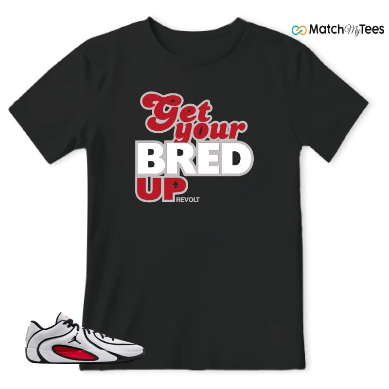 NIKE AIR JORDAN TATUM 4 WHITE UNIVERSITY RED SNEAKER Matching Tees t-shirt