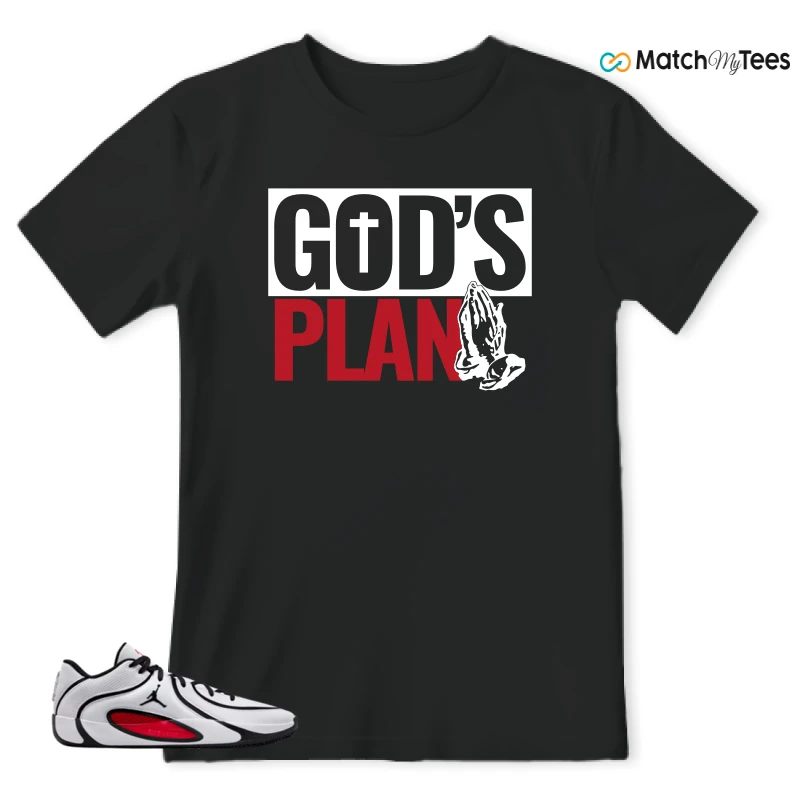 NIKE AIR JORDAN TATUM 4 WHITE UNIVERSITY RED SNEAKER Matching Tees t-shirt