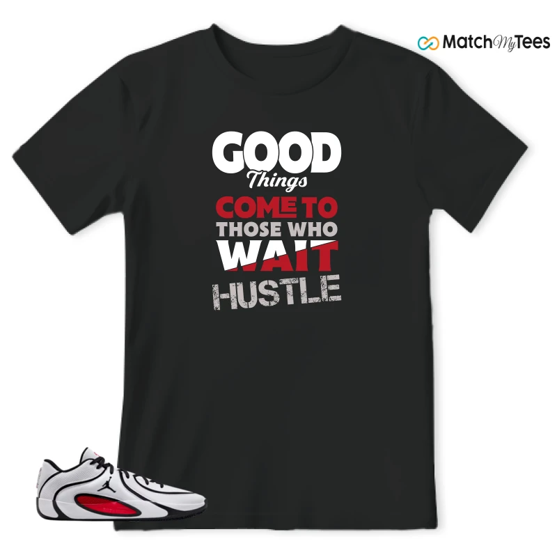 NIKE AIR JORDAN TATUM 4 WHITE UNIVERSITY RED SNEAKER Matching Tees t-shirt