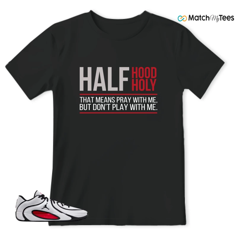 NIKE AIR JORDAN TATUM 4 WHITE UNIVERSITY RED SNEAKER Matching Tees t-shirt